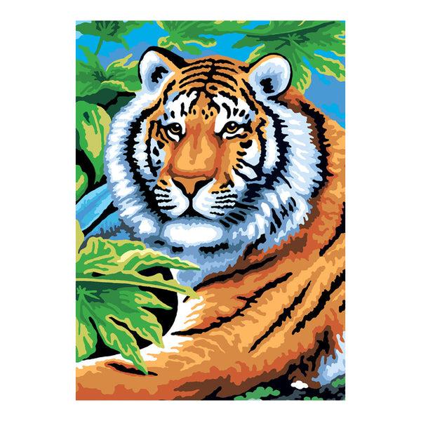 Royal And Langnickel PBN-SET44 | Painting By Numbers™ 21pc 8.75" X 11.75" Jungle Cats Painting Project 3-Pack