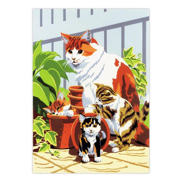 Royal And Langnickel PBN-SET45 | Painting By Numbers™ 21pc 8.75" X 11.75" Small Cats Painting Project 3-Pack