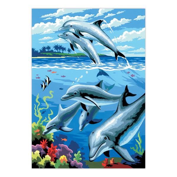 Royal And Langnickel PBN-SET46 | Painting By Numbers™ 21pc 8.75" X 11.75" Sea Life Painting Project 3-Pack