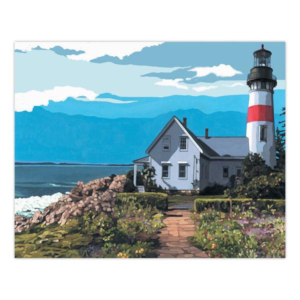 Royal And Langnickel PCL5 | Painting By Numbers™ 13pc 11" X 14" The Lighthouse Canvas Painting Project