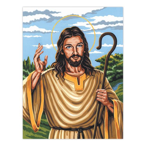 Royal And Langnickel PCS10 | Painting By Numbers™ 10pc 9" X 12" The Good Shepherd Canvas Painting Project