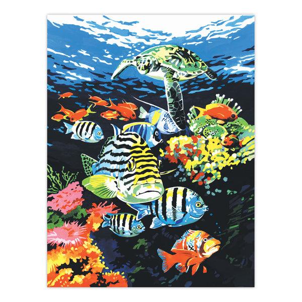 Royal And Langnickel PCS12 | Painting By Numbers™ 10pc 9" X 12" Ocean Deep Canvas Painting Project