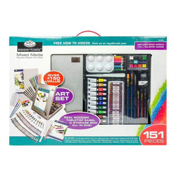 royal and langnickel PDQ-REA5995 | 5-pack 150pc Mixed Media Artist Easel Set PDQ