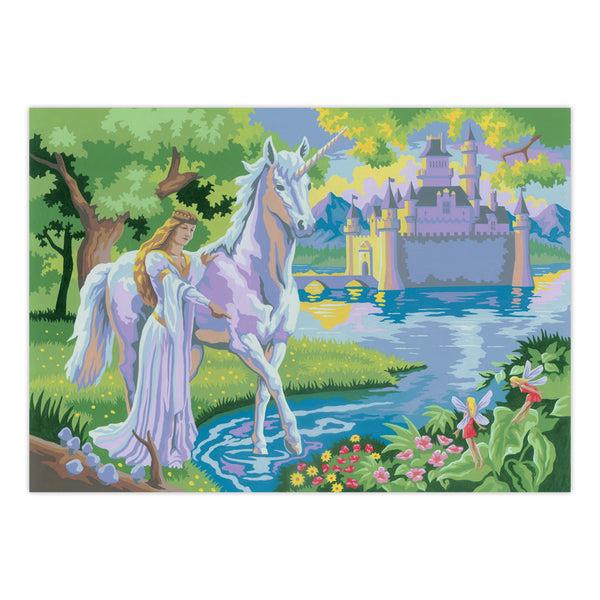 Royal And Langnickel PJL20 | Painting By Numbers™ 13pc 11.25" X 15.375" Fairy Castle Painting Project