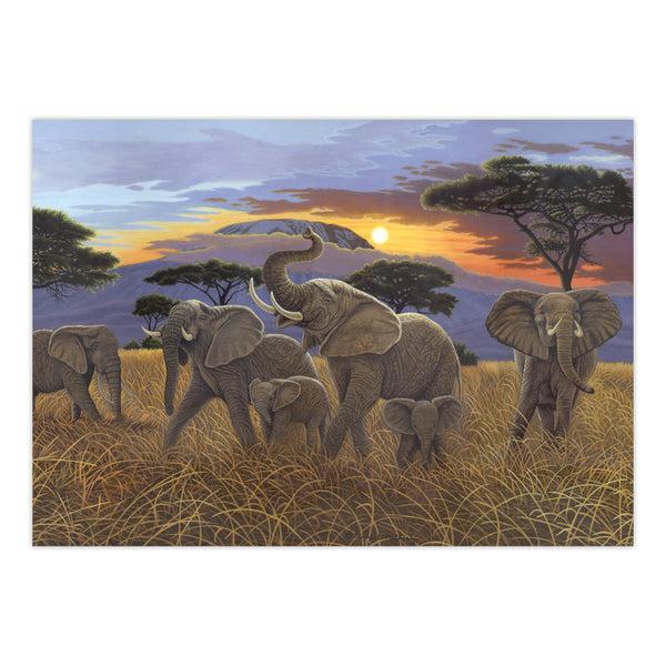 Royal And Langnickel PJL21 | Painting By Numbers™ 13pc 11.25" X 15.375" Sunset On Kilimanjaro Painting Project