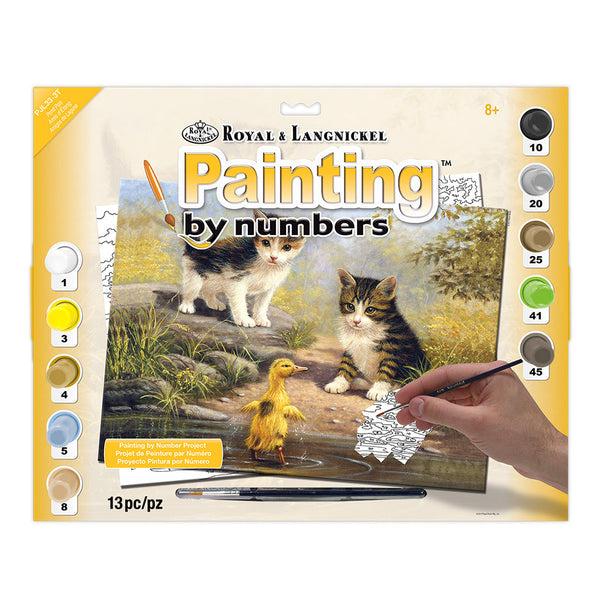 royal and langnickel PJL33 | Painting by numbers™ 13pc 11.25" x 15.375" Pond Pals Painting Project