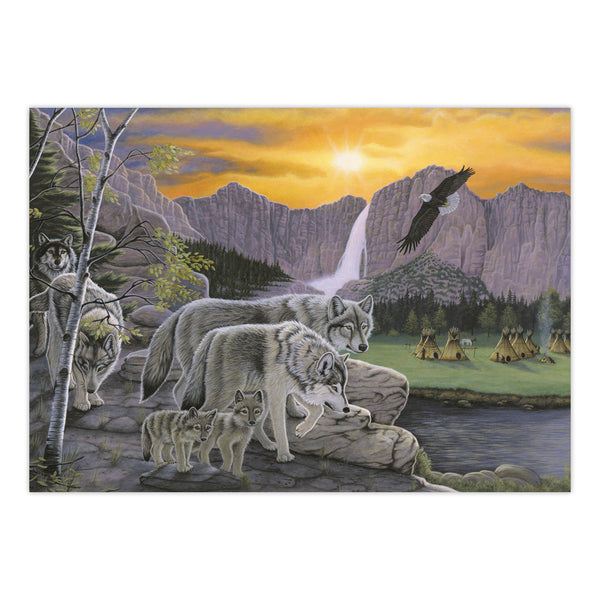 Royal And Langnickel PJL38 | Painting By Numbers™ 13pc 11.25" X 15.375" Path Of The Wolf Spirit Painting Project