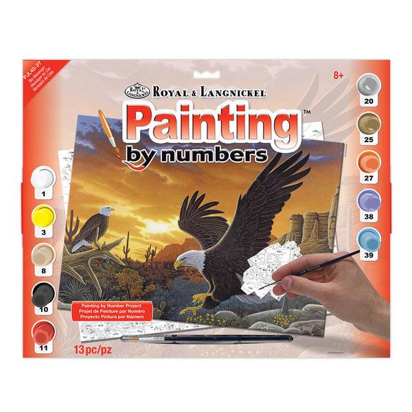 royal and langnickel PJL40 | Painting by numbers™ 13pc 11.25" x 15.375" Sky Messenger Painting Project
