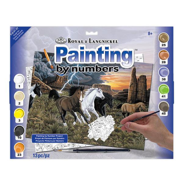 royal and langnickel PJL41 | Painting by numbers™ 13pc 11.25" x 15.375" Thunder Run Painting Project
