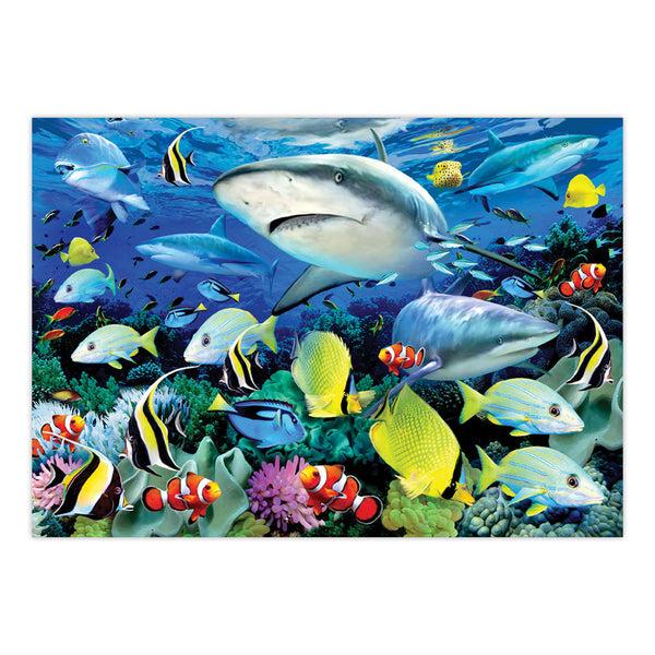 Royal And Langnickel PJL42 | Painting By Numbers™ 13pc 11.25" X 15.375" Reef Sharks Painting Project