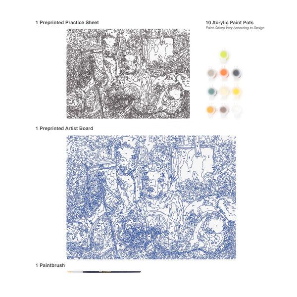 Royal And Langnickel PJL52 | Painting By Numbers™ 13pc 11.25" X 15.375" Trouble In The Garden Painting Project