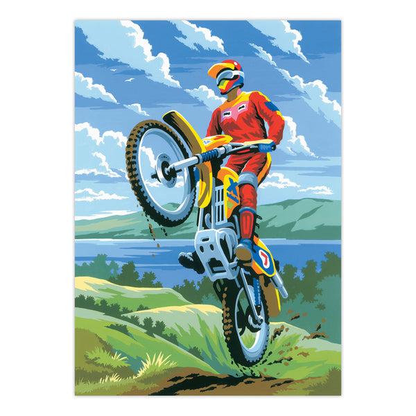 Royal And Langnickel PJS11 | Painting By Numbers™ 10pc 8.75" X 11.375" Motocross Painting Project