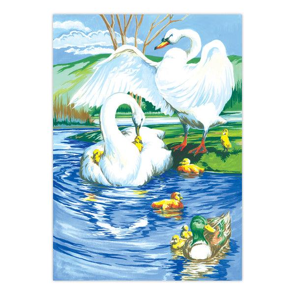 Royal And Langnickel PJS13 | Painting By Numbers™ 10pc 8.75" X 11.375" On The Pond Painting Project