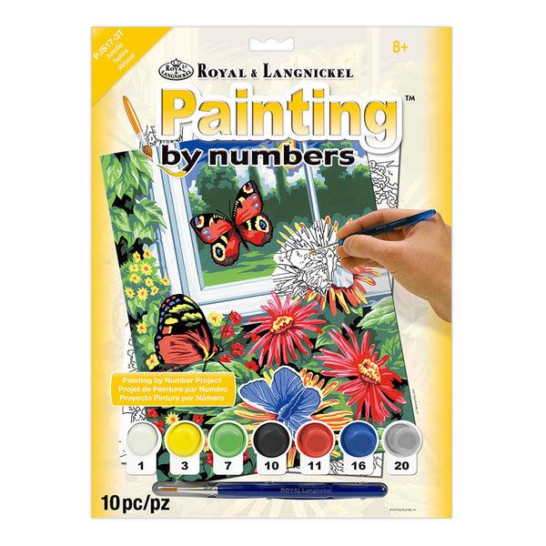 royal and langnickel PJS17 | Painting by numbers™ 10pc 8.75" x 11.375" Butterflies Painting Project