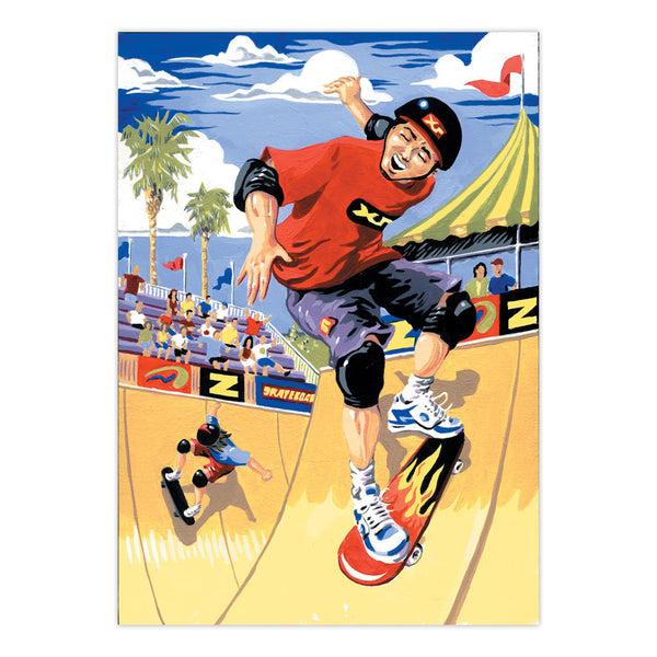 Royal And Langnickel PJS22 | Painting By Numbers™ 10pc 8.75" X 11.375" Skateboarder Painting Project