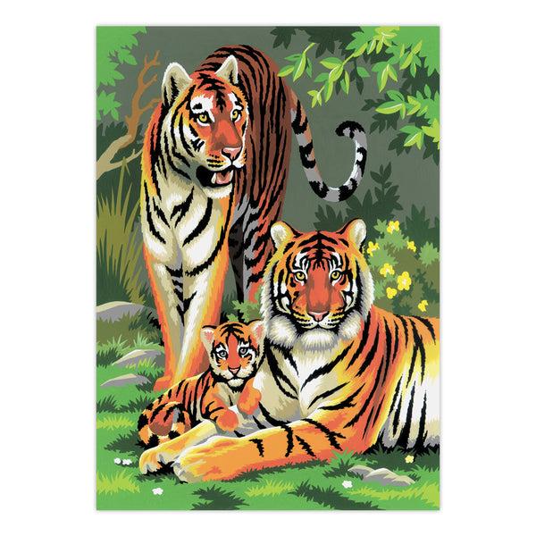 Royal And Langnickel PJS27 | Painting By Numbers™ 10pc 8.75" X 11.375" Tigers Painting Project