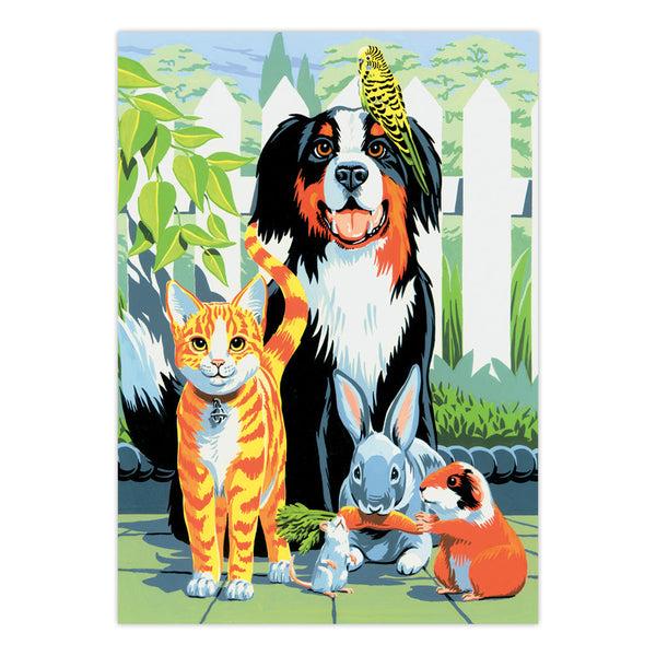 Royal And Langnickel PJS29 | Painting By Numbers™ 10pc 8.75" X 11.375" Family Pets Painting Project