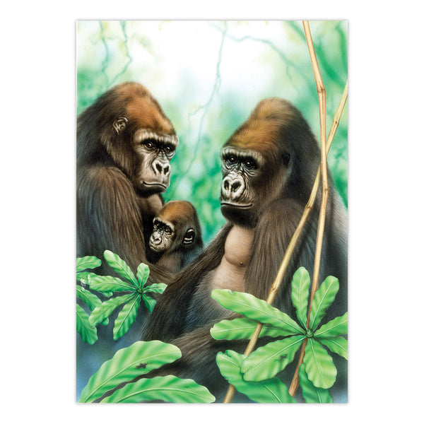 Royal And Langnickel PJS41 | Painting By Numbers™ 10pc 8.75" X 11.375" Gorillas Painting Project