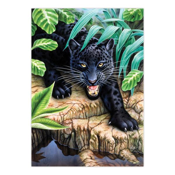 Royal And Langnickel PJS42 | Painting By Numbers™ 10pc 8.75" X 11.375" Black Leopard Painting Project