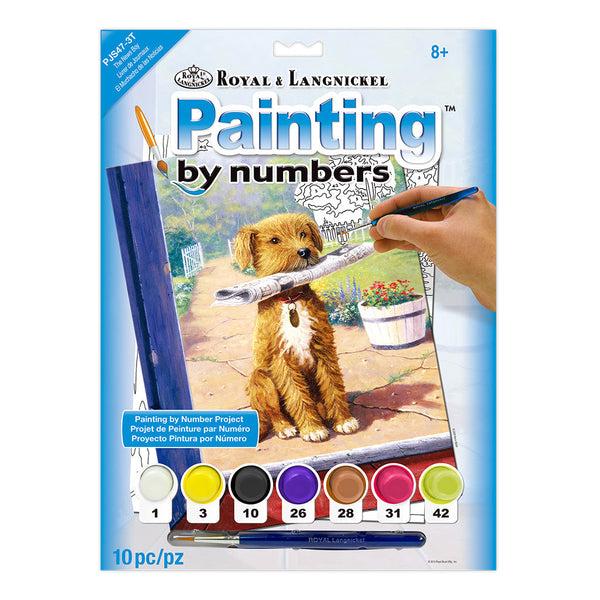 royal and langnickel PJS47 | Painting by numbers™ 10pc 8.75" x 11.375" The News Boy Painting Project