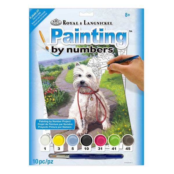 royal and langnickel PJS49 | Painting by numbers™ 10pc 8.75" x 11.375" Time for a Walk Painting Project