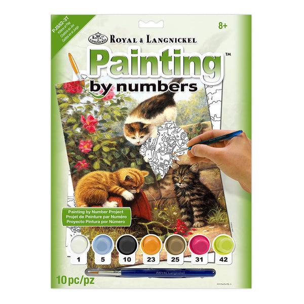 royal and langnickel PJS52 | Painting by numbers™ 10pc 8.75" x 11.375" Kittens at Play Painting Project