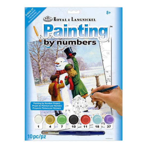 royal and langnickel PJS54 | Painting by numbers™ 10pc 8.75" x 11.375" Winter Wonderland Painting Project