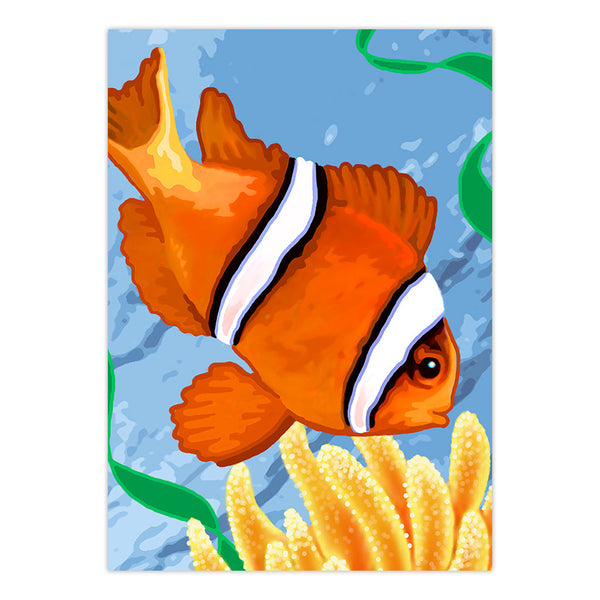 Royal And Langnickel PJS56 | Painting By Numbers™ 10pc 8.75" X 11.375" Clown Fish Painting Project