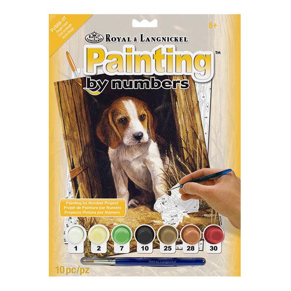 royal and langnickel PJS58 | Painting by numbers™ 10pc 8.75" x 11.375" Beagle Puppy Painting Project