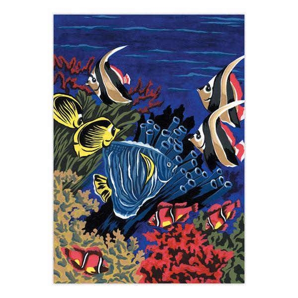 Royal And Langnickel PJS6 | Painting By Numbers™ 10pc 8.75" X 11.375" Underwater Blues Painting Project
