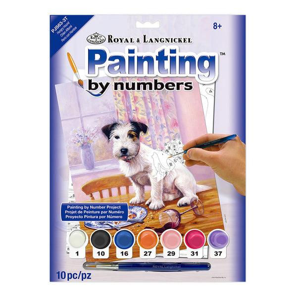 royal and langnickel PJS63 | Painting by numbers™ 10pc 8.75" x 11.375" Hungry Hound Painting Project