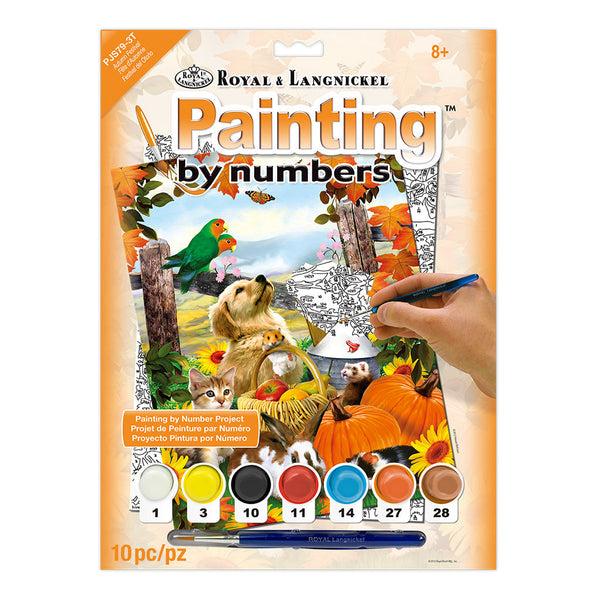 royal and langnickel PJS79 | Painting by numbers™ 10pc 8.75" x 11.375" Autumn Festival Painting Project