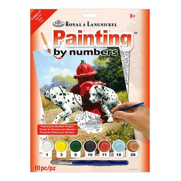 royal and langnickel PJS80 | Painting by numbers™ 10pc 8.75" x 11.375" Peek-a-Boo Painting Project