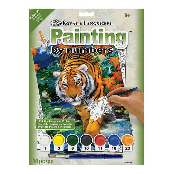 royal and langnickel PJS84 | Painting by numbers™ 10pc 8.75" x 11.375" On the Prowl Painting Project