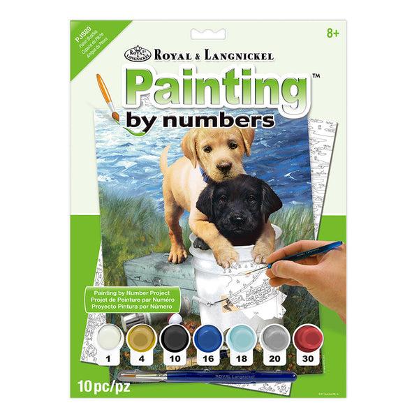 royal and langnickel PJS89 | Painting by numbers™ 10pc 8.75" x 11.375" Fishin' Buddies Painting Project