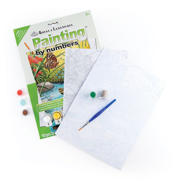 Royal And Langnickel PJS91 | Painting By Numbers™ 10pc 8.75" X 11.375" Red Eared Slider Painting Project