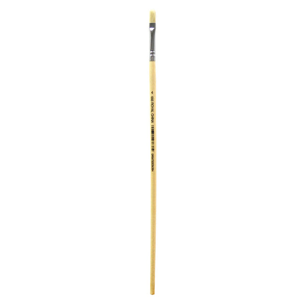 Royal And Langnickel R666 Series | Royal Economy Long Handle White Bristle Filbert Brush