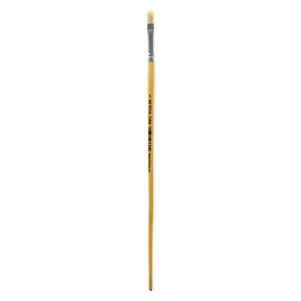 Royal And Langnickel R666 Series | Royal Economy Long Handle White Bristle Filbert Brush