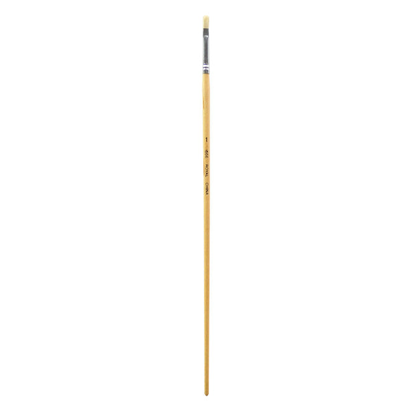 royal and langnickel R666 Series | Royal Economy Long Handle White Bristle Filbert Brush