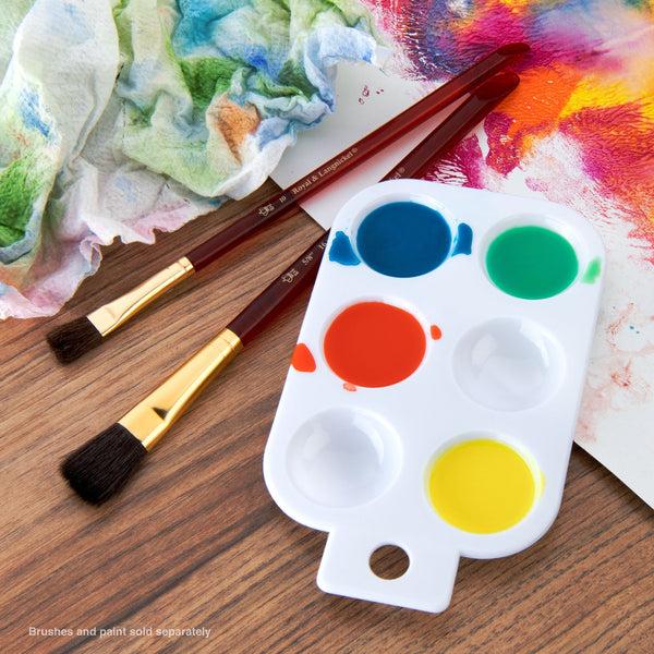 Royal And Langnickel R6WELLP | Essentials™ Rectangular Plastic 6-Well Paint Palette