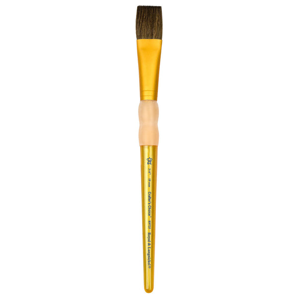 Royal And Langnickel R9725 Series | Crafter’s Choice™ Synthetic Camel Flat Brush