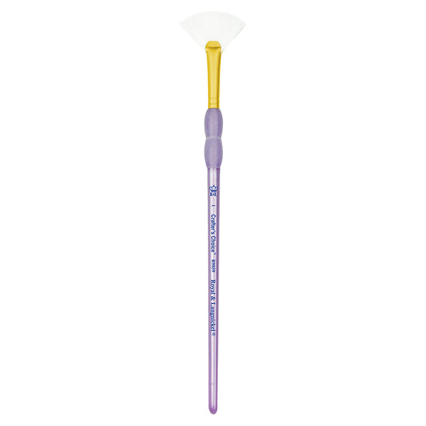 Royal And Langnickel R9859 Series | Crafter’s Choice™ White Taklon Fan Brush