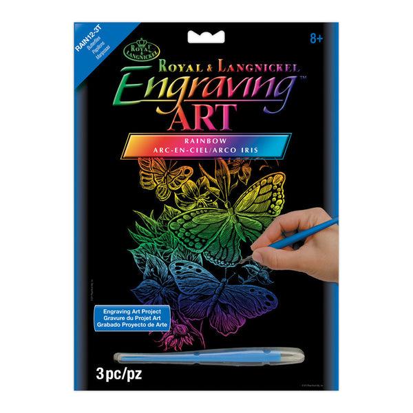 Royal And Langnickel RAIN Series | Engraving Art™ 8" X 10" Rainbow Foil Projects