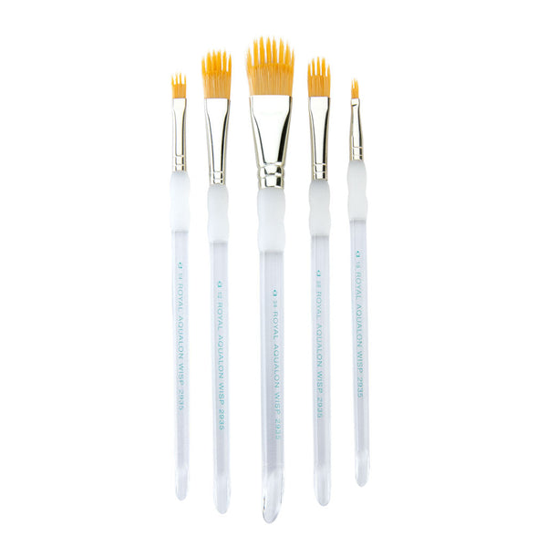 Royal And Langnickel RAQUA-201 | Aqualon Wisp™ 5pc Filbert Brush Set