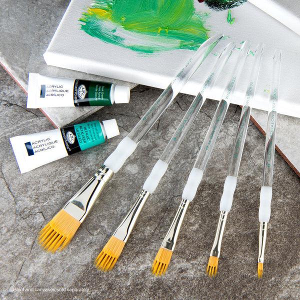 Royal And Langnickel RAQUA-201 | Aqualon Wisp™ 5pc Filbert Brush Set