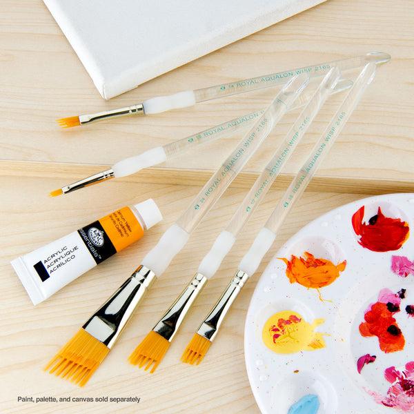 Royal And Langnickel RAQUA-203 | Aqualon Wisp™ 5pc Angular Brush Set
