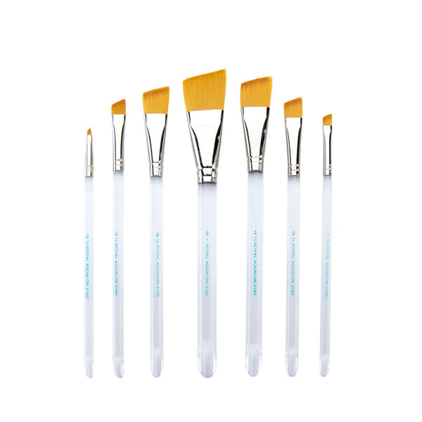 Royal And Langnickel RAQUA-301 | Aqualon™ 7pc Angular Brush Set