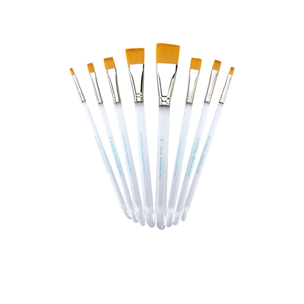 Royal And Langnickel RAQUA-303 | Aqualon™ 8pc Shader & Wash Brush Set