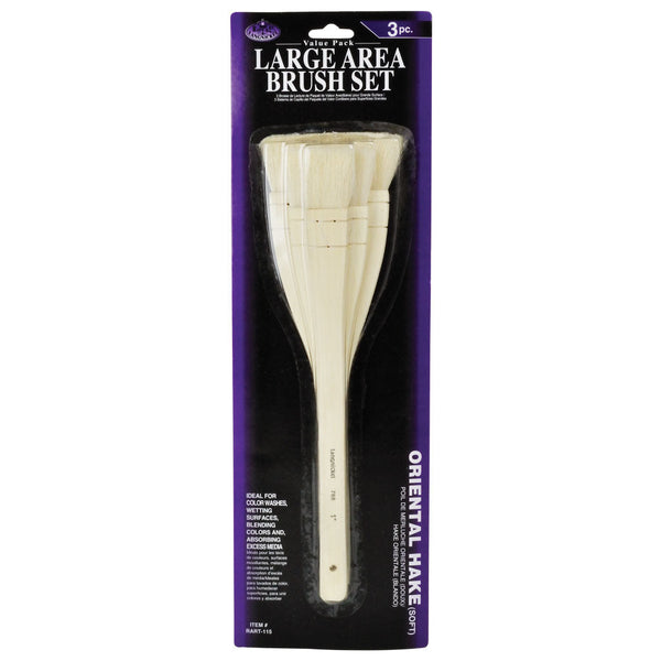 royal and langnickel RART-115 | 3pc Oriental Hake Large Area Brush Set