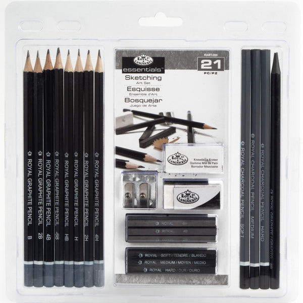 royal and langnickel RART-200 | Essentials™ 21pc Sketching Pencil Art Set